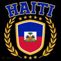 Haiti Flag Crest Shield Logo City Backpack