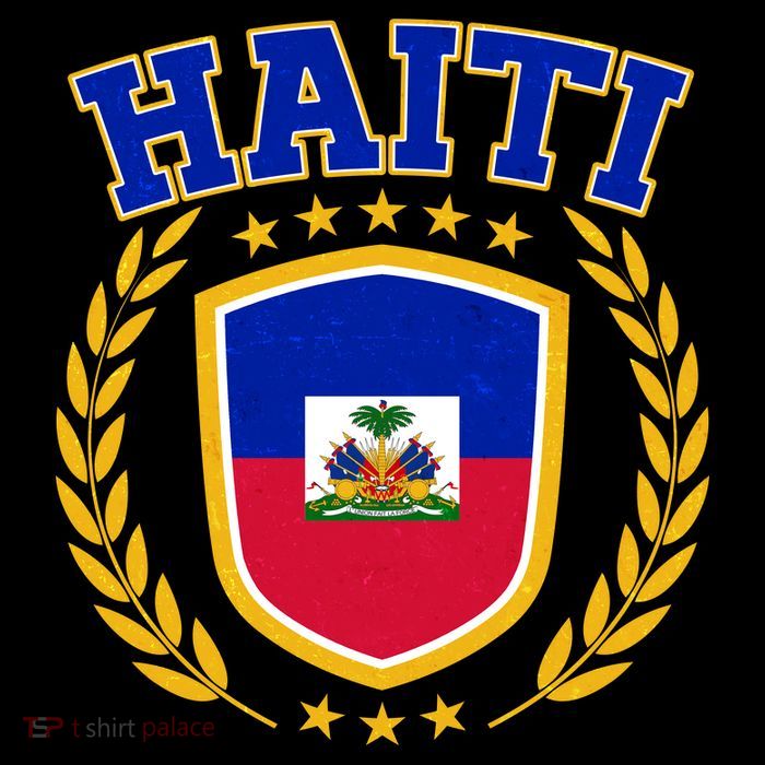 Haiti Flag Crest Shield Logo Impact Tech Backpack