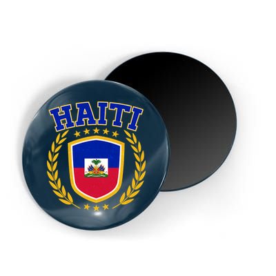 Haiti Flag Crest Shield Logo Magnet