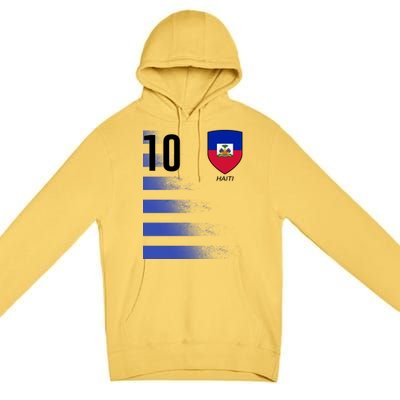 Haiti Football Soccer Futbol Jersey Premium Pullover Hoodie