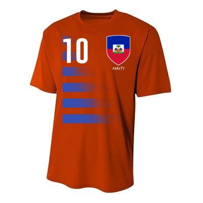 Haiti Football Soccer Futbol Jersey Performance Sprint T-Shirt