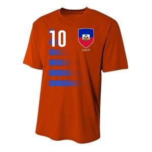 Haiti Football Soccer Futbol Jersey Youth Performance Sprint T-Shirt