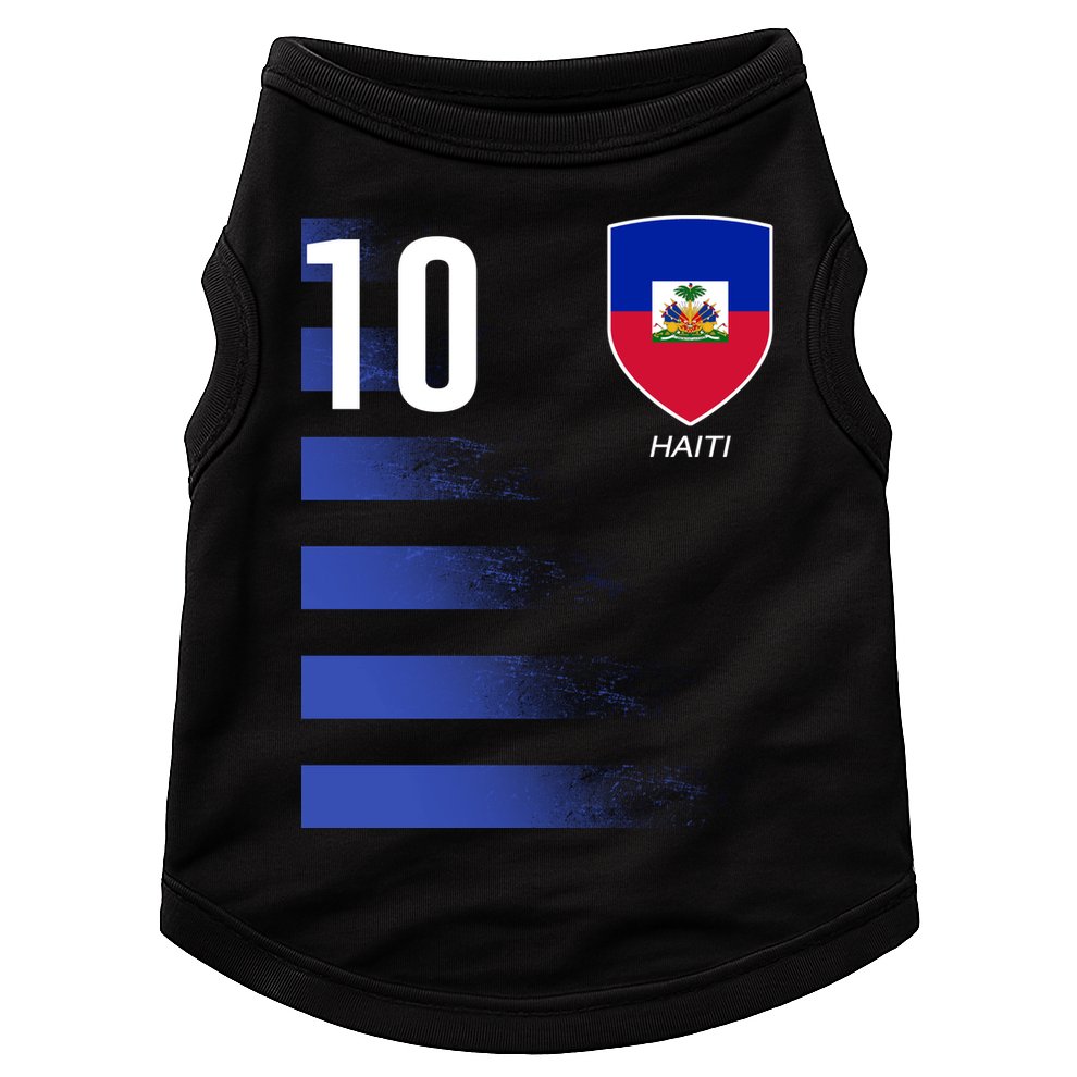 Haiti Football Soccer Futbol Jersey Doggie Tank