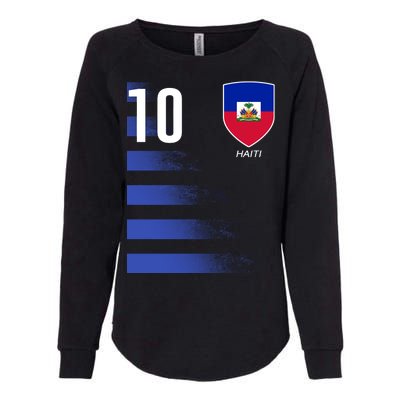 Haiti Football Soccer Futbol Jersey Womens California Wash Sweatshirt