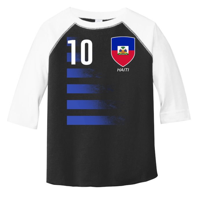Haiti Football Soccer Futbol Jersey Toddler Fine Jersey T-Shirt