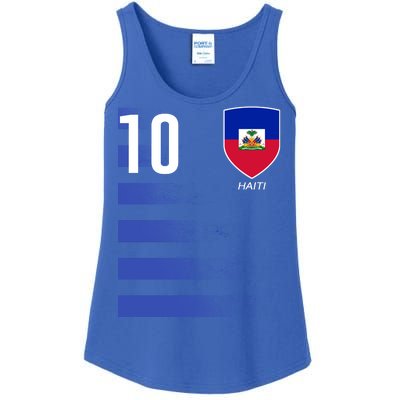 Haiti Football Soccer Futbol Jersey Ladies Essential Tank