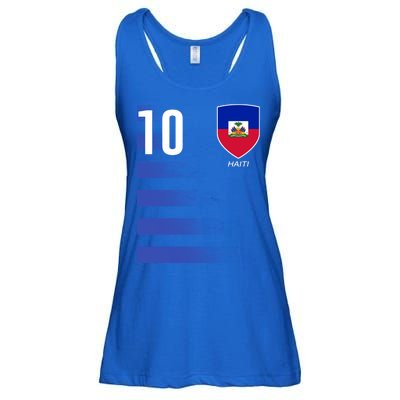 Haiti Football Soccer Futbol Jersey Ladies Essential Flowy Tank