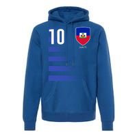 Haiti Football Soccer Futbol Jersey Premium Hoodie