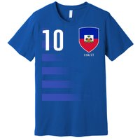 Haiti Football Soccer Futbol Jersey Premium T-Shirt