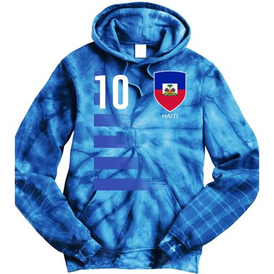 Haiti Football Soccer Futbol Jersey Tie Dye Hoodie