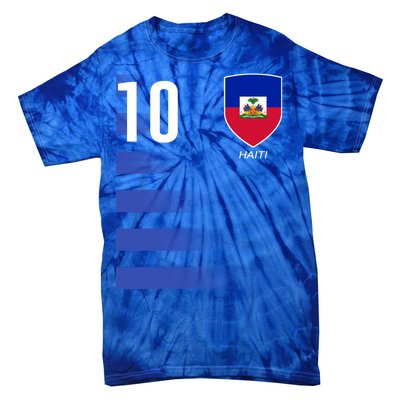 Haiti Football Soccer Futbol Jersey Tie-Dye T-Shirt