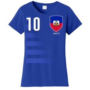 Haiti Football Soccer Futbol Jersey Women's T-Shirt