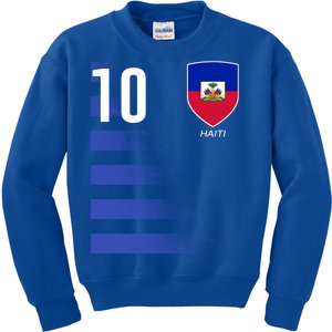 Haiti Football Soccer Futbol Jersey Kids Sweatshirt