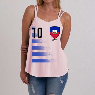 Haiti Football Soccer Futbol Jersey Women's Strappy Tank