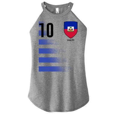 Haiti Football Soccer Futbol Jersey Women’s Perfect Tri Rocker Tank