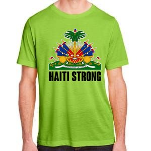 Haiti Strong Flag Symbol Logo Adult ChromaSoft Performance T-Shirt