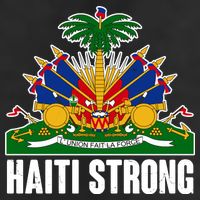Haiti Strong Flag Symbol Logo 7 Panel Mesh Trucker Snapback Hat