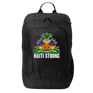 Haiti Strong Flag Symbol Logo City Backpack