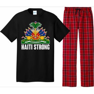 Haiti Strong Flag Symbol Logo Pajama Set