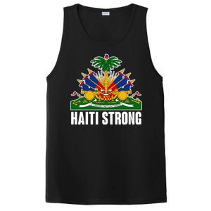 Haiti Strong Flag Symbol Logo PosiCharge Competitor Tank