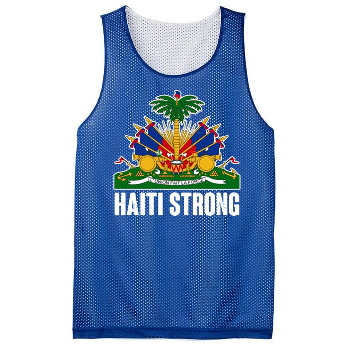 Haiti Strong Flag Symbol Logo Mesh Reversible Basketball Jersey Tank