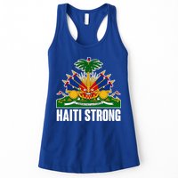 Haiti Strong Flag Symbol Logo Womens Tank Top