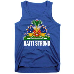 Haiti Strong Flag Symbol Logo Tank Top