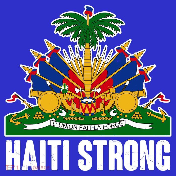 Haiti Strong Flag Symbol Logo Tank Top