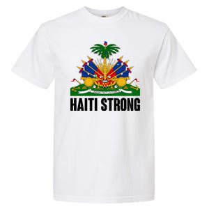 Haiti Strong Flag Symbol Logo Garment-Dyed Heavyweight T-Shirt