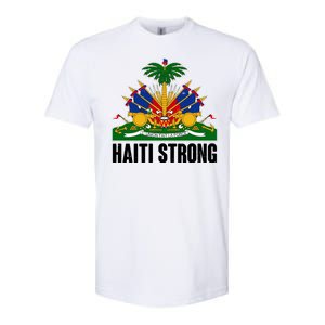 Haiti Strong Flag Symbol Logo Softstyle CVC T-Shirt