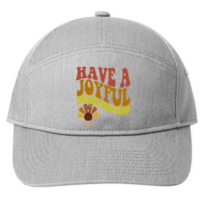 Have A Joyful Thanksgiving Cute Holiday 7-Panel Snapback Hat