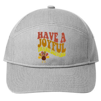 Have A Joyful Thanksgiving Cute Holiday 7-Panel Snapback Hat