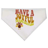 Have A Joyful Thanksgiving Cute Holiday USA-Made Doggie Bandana