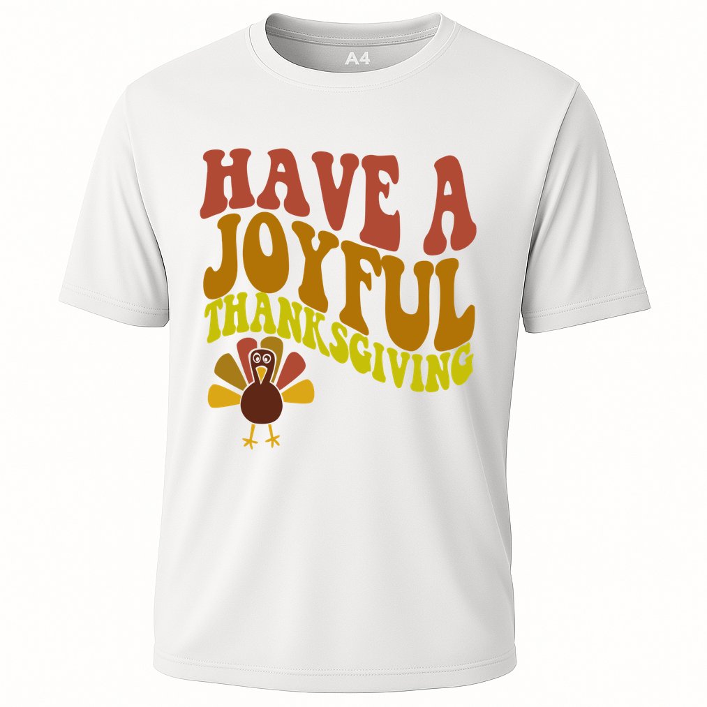 Have A Joyful Thanksgiving Cute Holiday Cooling Performance Crew T-Shirt