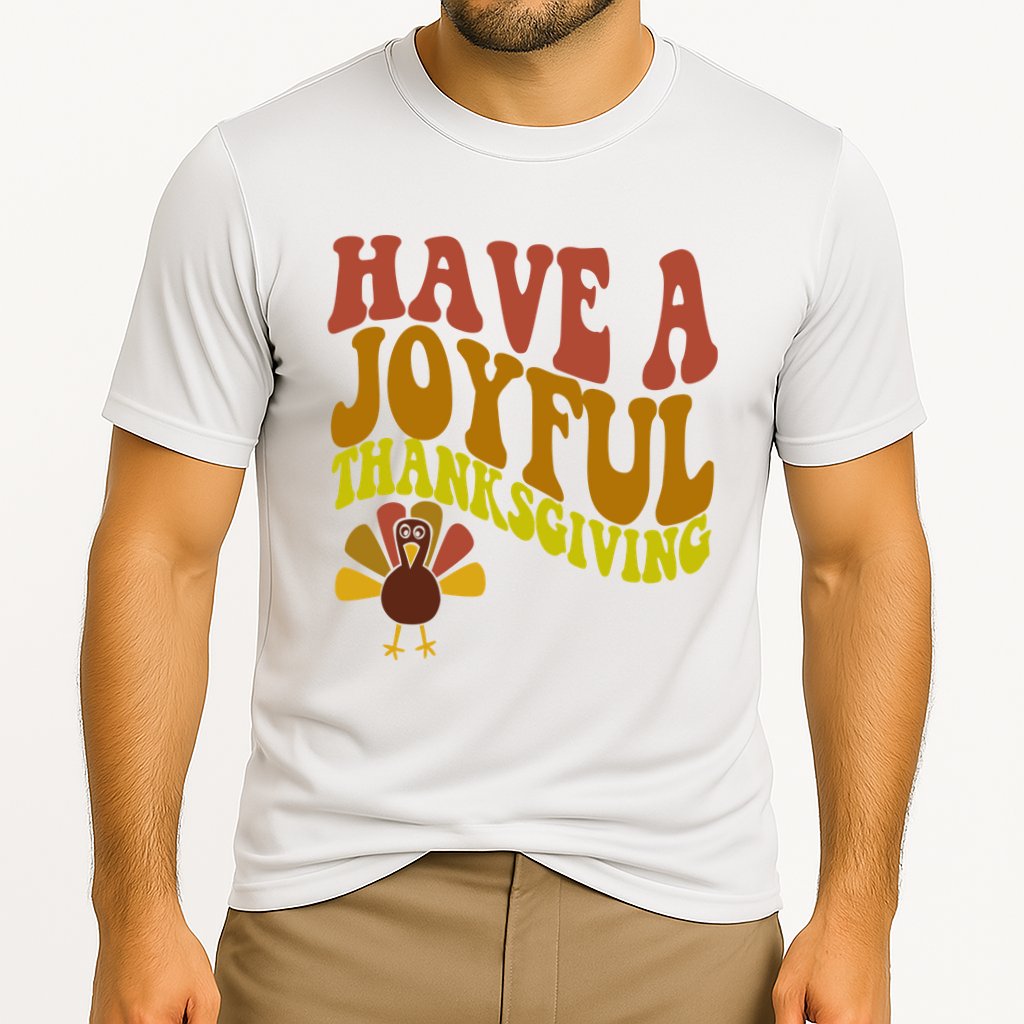 Have A Joyful Thanksgiving Cute Holiday Cooling Performance Crew T-Shirt