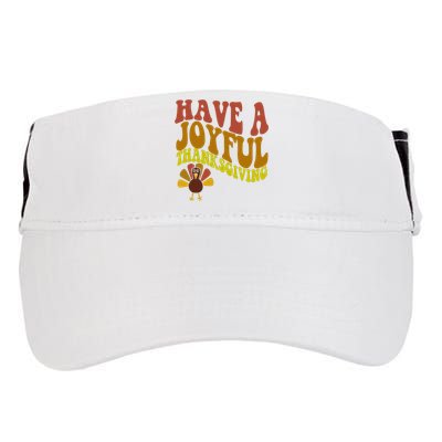 Have A Joyful Thanksgiving Cute Holiday Adult Drive Performance Visor