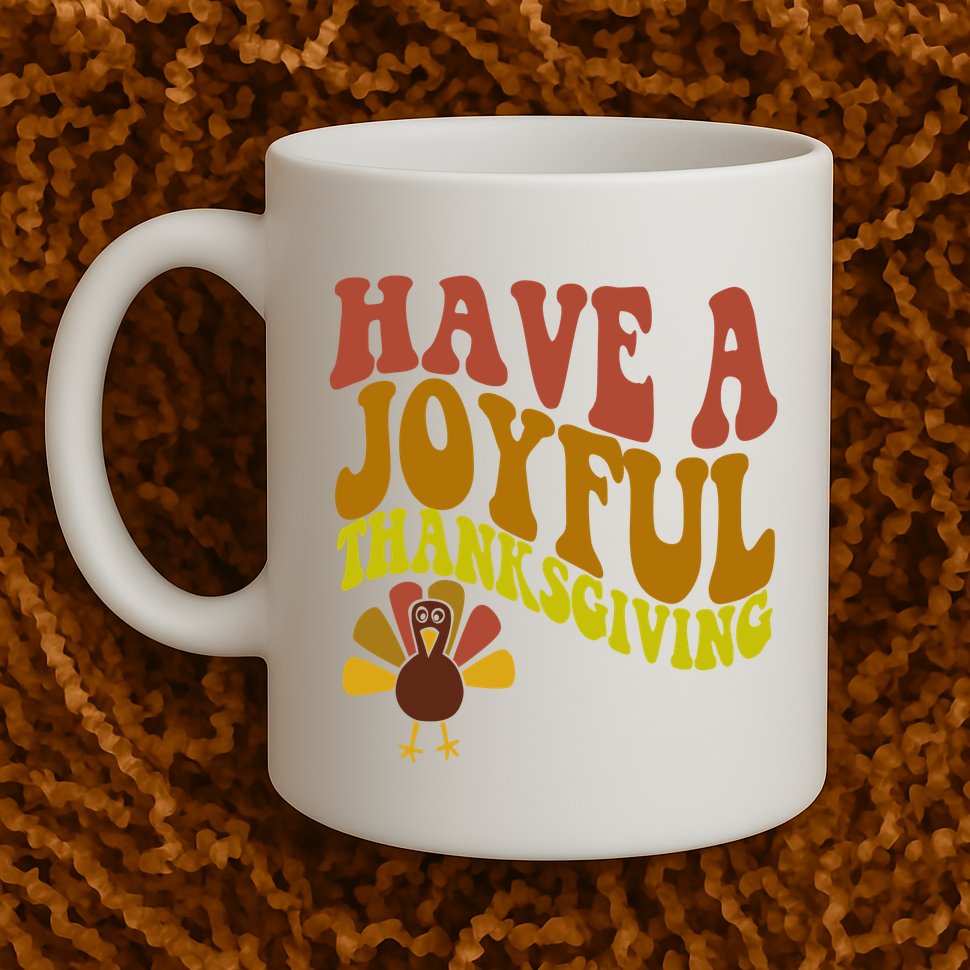 Have A Joyful Thanksgiving Cute Holiday Mug