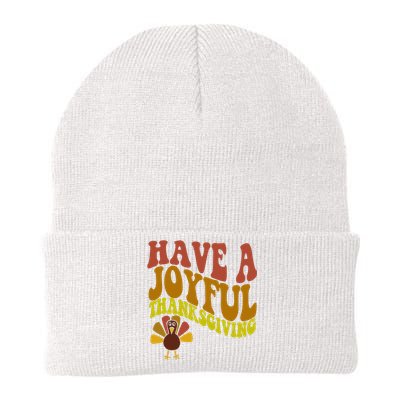 Have A Joyful Thanksgiving Cute Holiday Knit Cap Winter Beanie