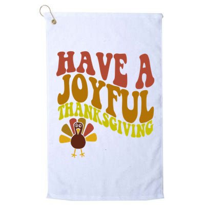 Have A Joyful Thanksgiving Cute Holiday Golf Towel