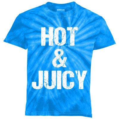 Hot And Juicy Bbq Grill Barbecue Gift Kids Tie-Dye T-Shirt