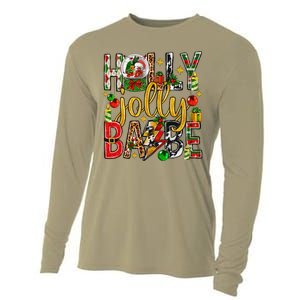 Holly A Jolly Babe Merry Christmas Matching Family Pajamas Cooling Performance Long Sleeve Crew