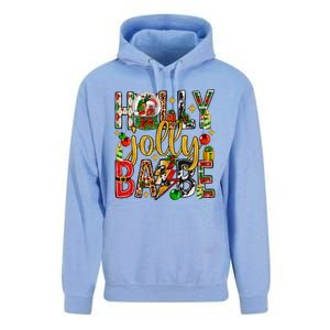 Holly A Jolly Babe Merry Christmas Matching Family Pajamas Unisex Surf Hoodie