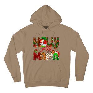 Holly A Jolly Mama Merry Christmas Matching Family Pajamas Hoodie