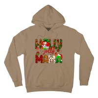 Holly A Jolly Mama Merry Christmas Matching Family Pajamas Hoodie