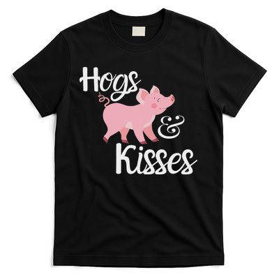 Hogs And Kisses Cute Pig T-Shirt