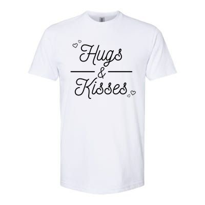 Hugs And Kisses Valentine Softstyle® CVC T-Shirt