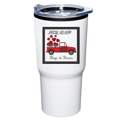 Hugs And Kisses Special Delivery Truck Happy Valentines Day Tumbler