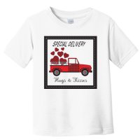 Hugs And Kisses Special Delivery Truck Happy Valentines Day Toddler T-Shirt