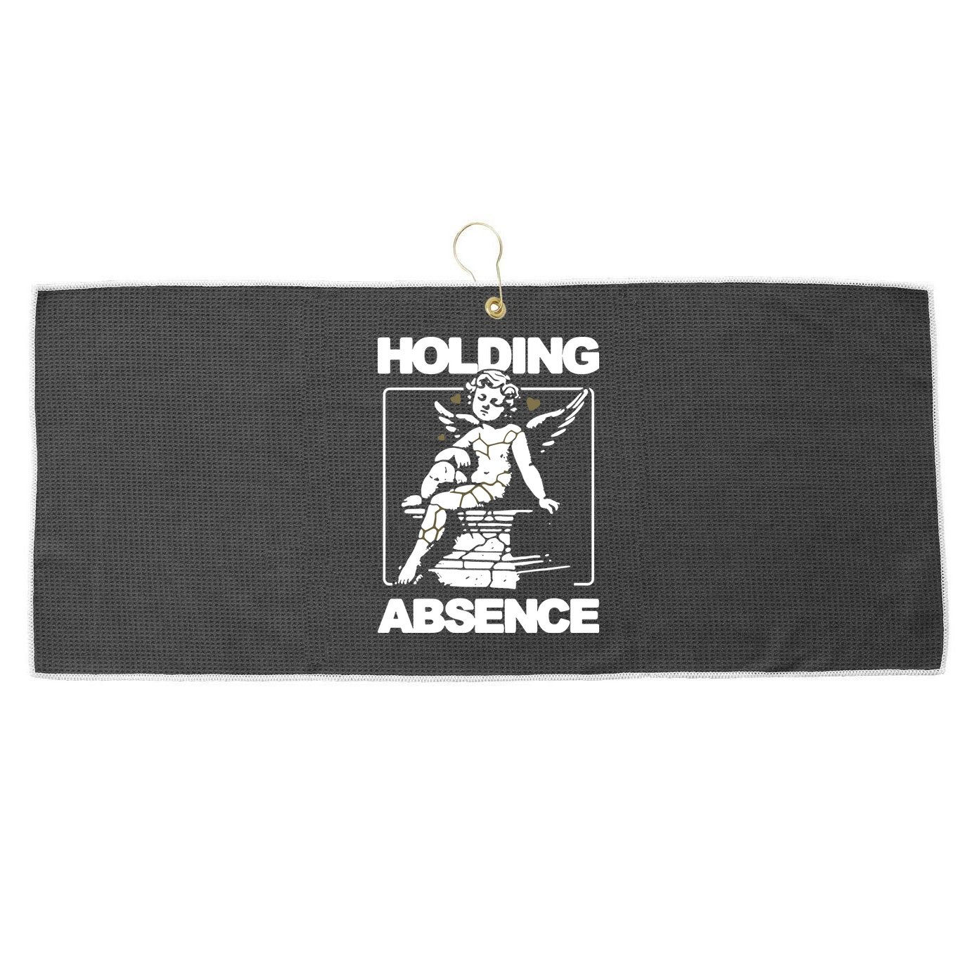 Holding Absence Kintsugi Cherub Large Microfiber Waffle Golf Towel