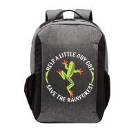 Help A Little Guy Out Tree Frog SAVE THE RAINFOREST Vector Backpack